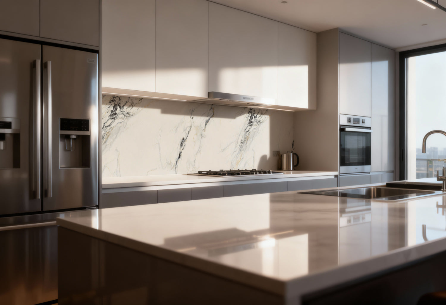 Küchenrückwand Marmoroptik