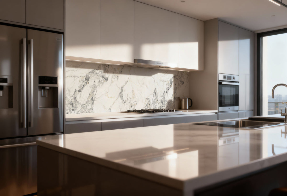 Küchenrückwand Marmoroptik