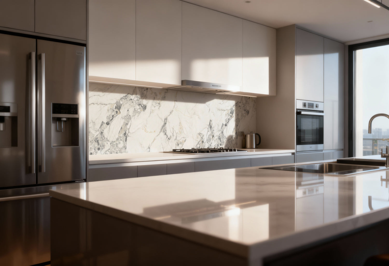 Küchenrückwand Marmoroptik
