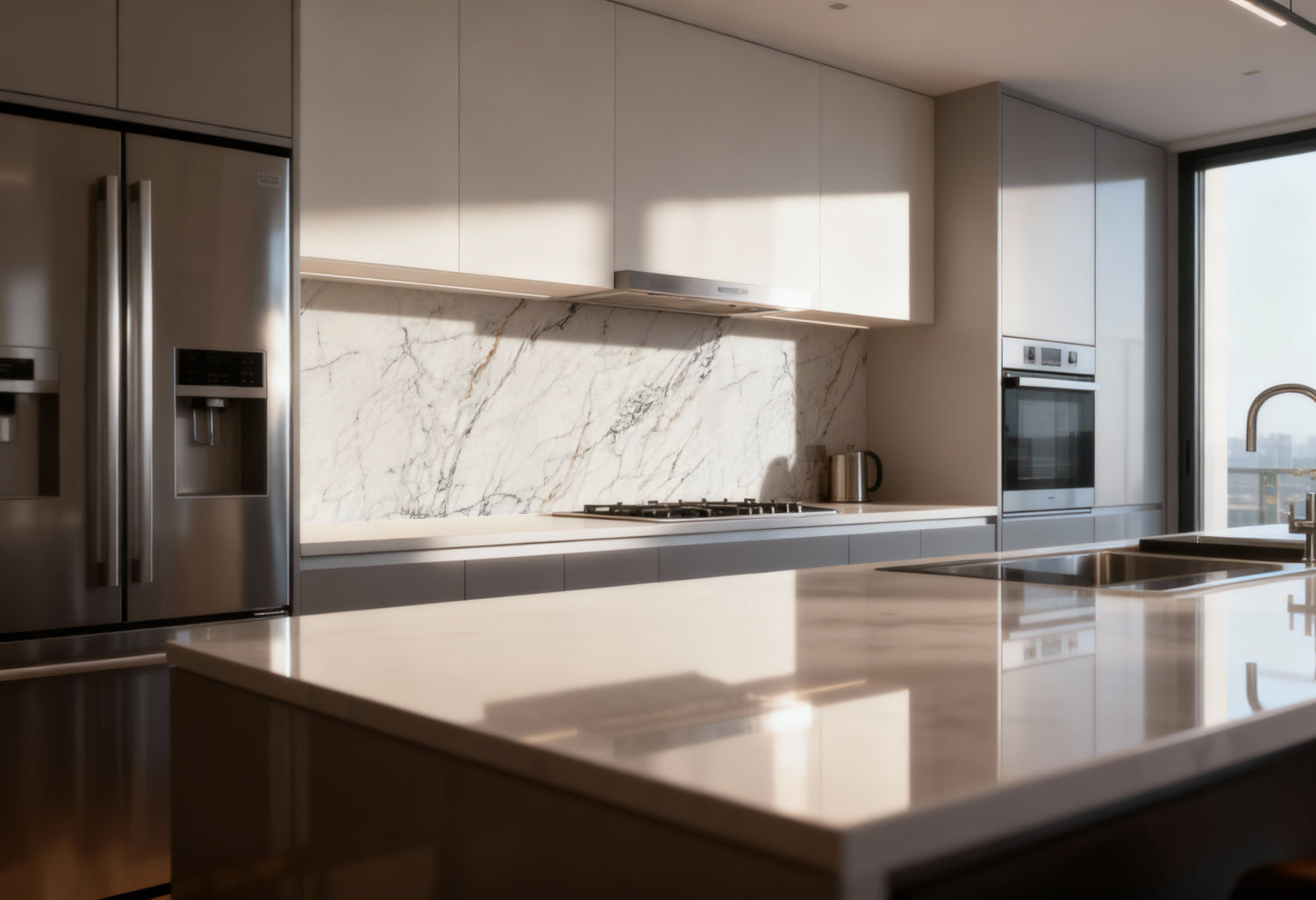 Küchenrückwand Marmoroptik