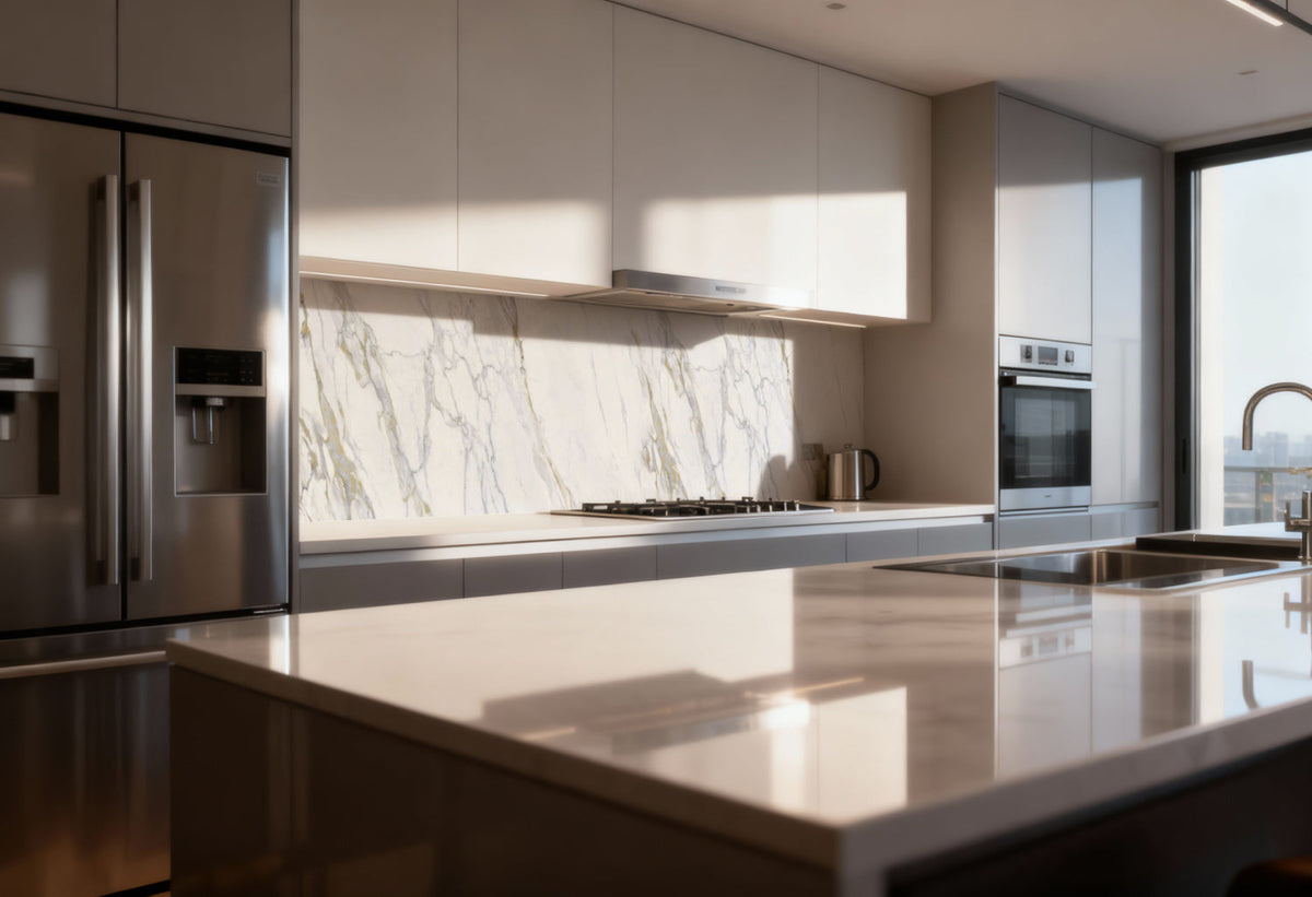 Küchenrückwand Marmoroptik