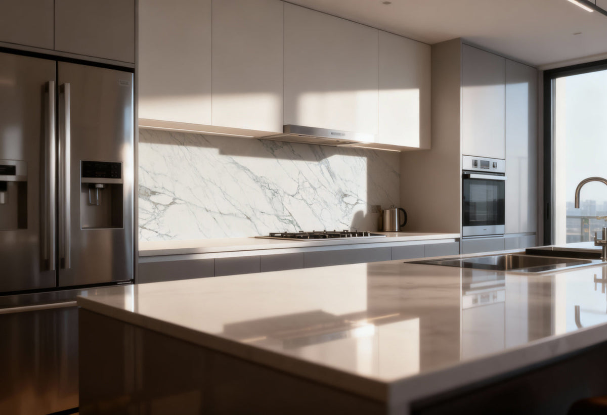 Küchenrückwand Marmoroptik