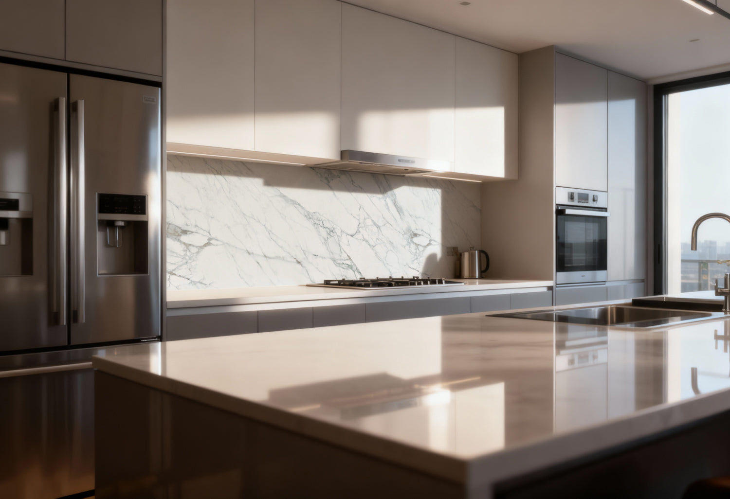 Küchenrückwand Marmoroptik