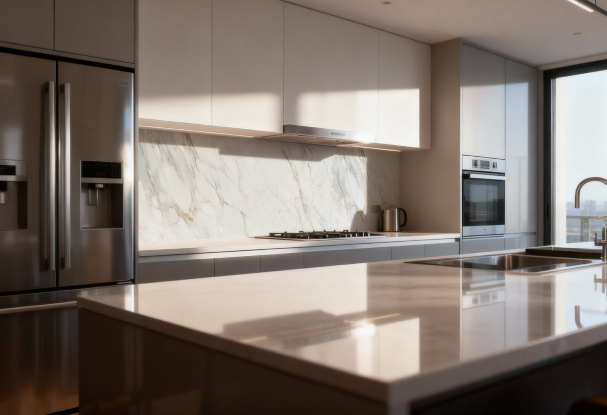 Küchenrückwand Marmoroptik