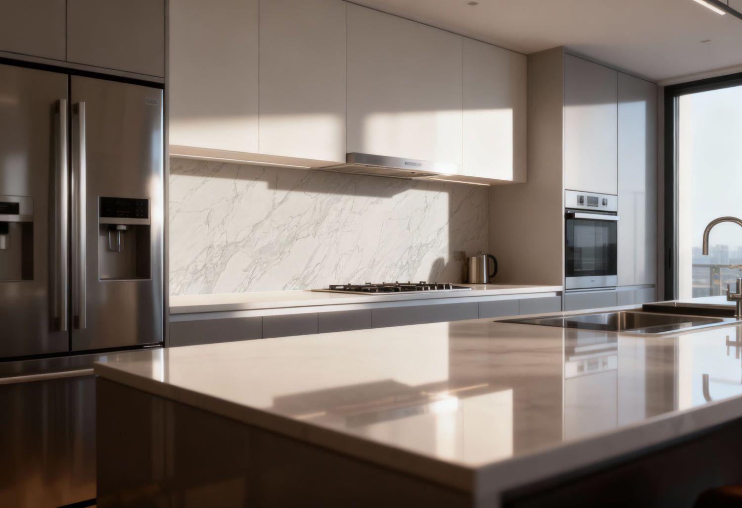 Küchenrückwand Marmoroptik