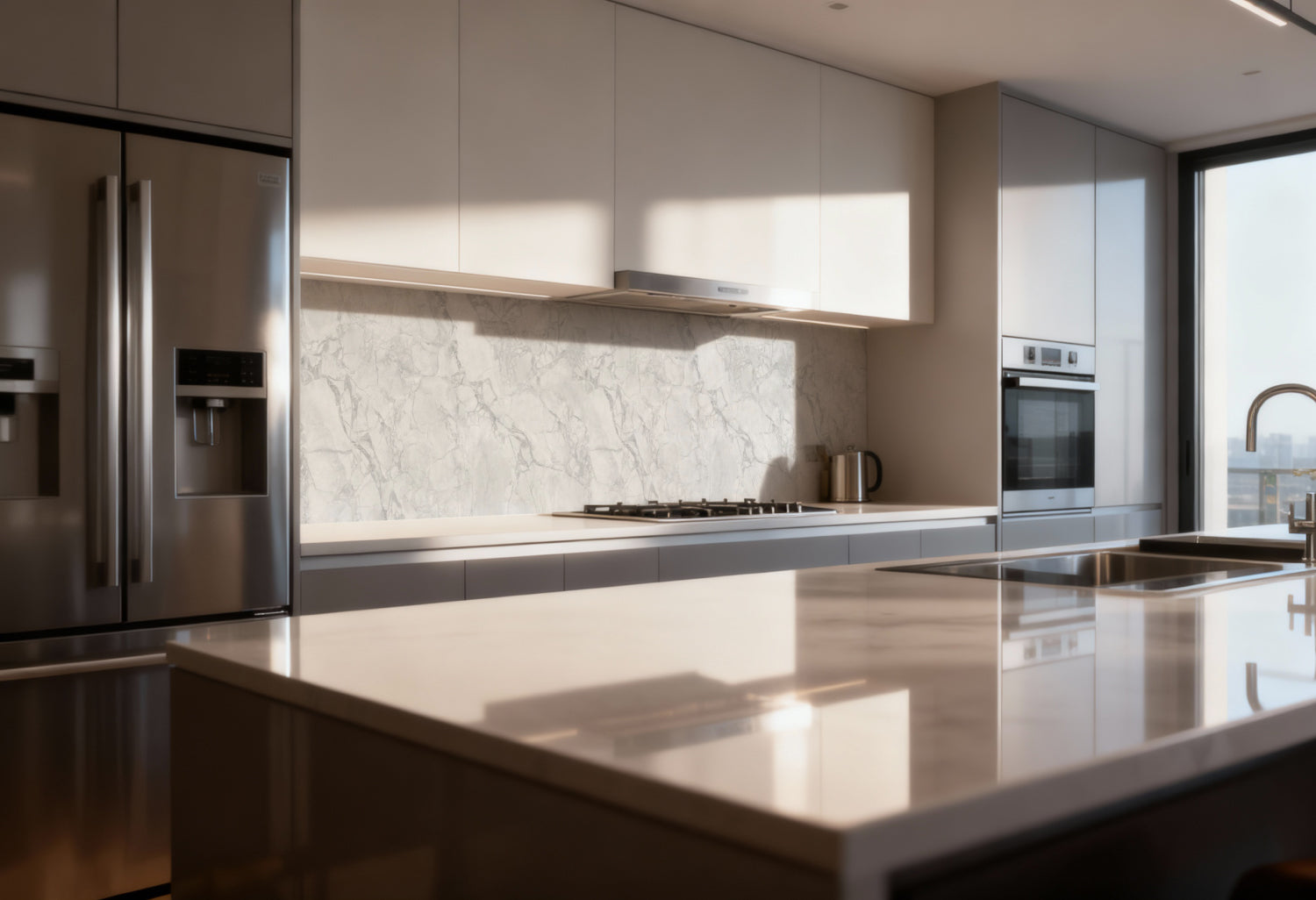 Küchenrückwand Marmoroptik