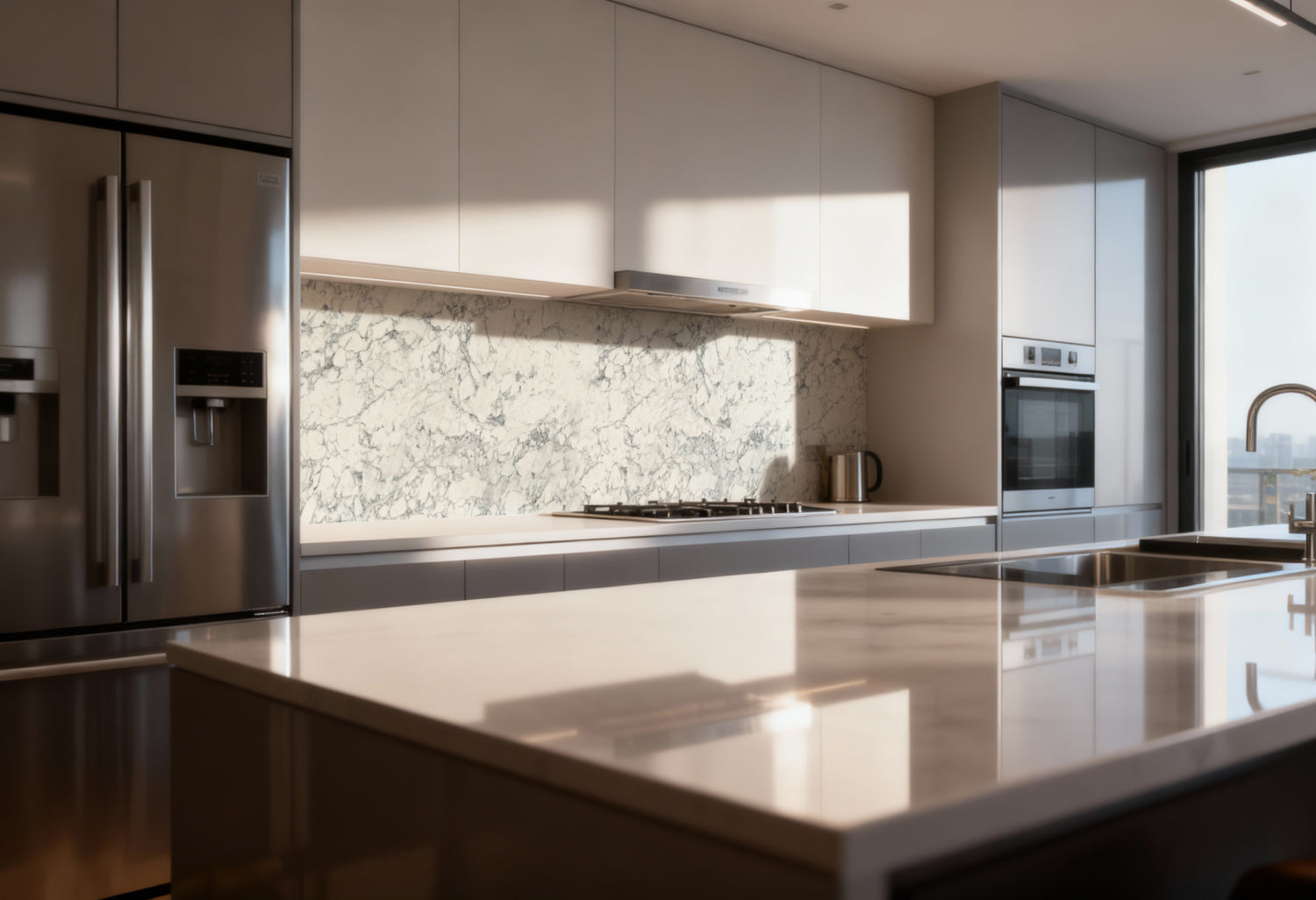 Küchenrückwand Marmoroptik