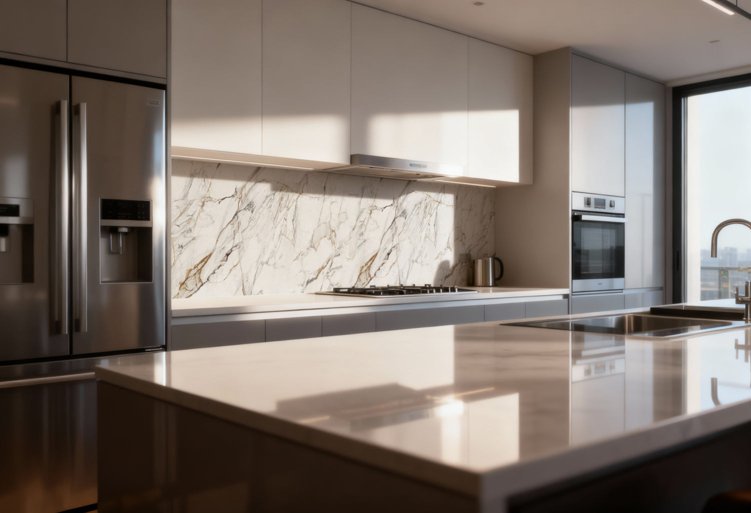 Küchenrückwand Marmoroptik
