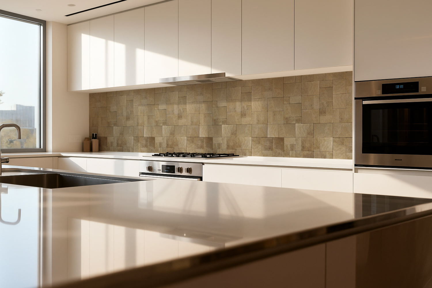 Küchenrückwand Steinoptik