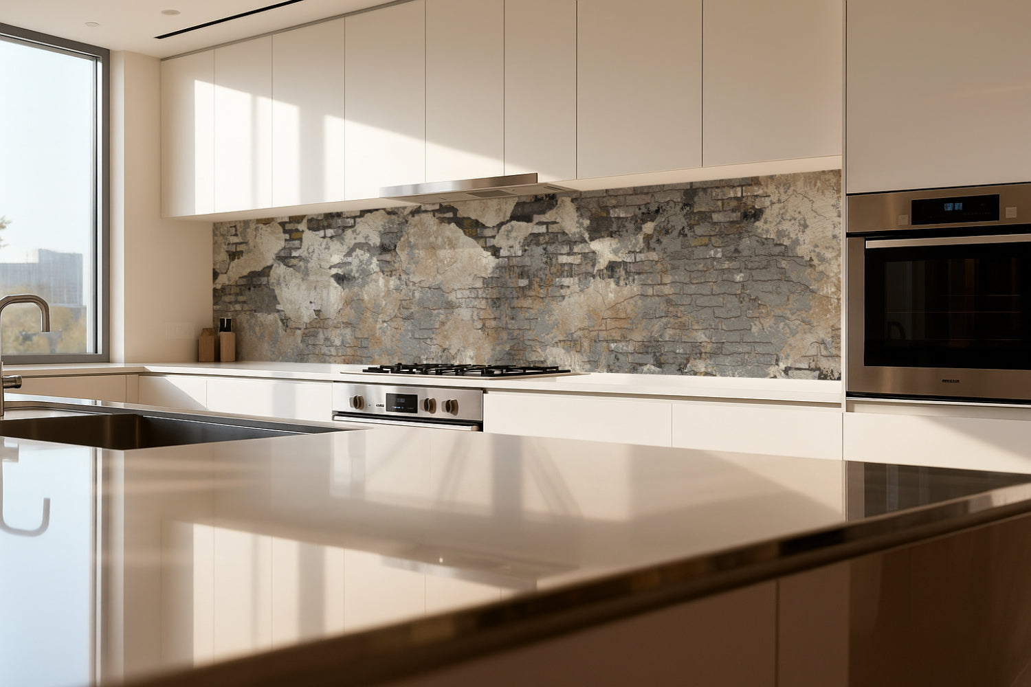 Küchenrückwand Steinoptik