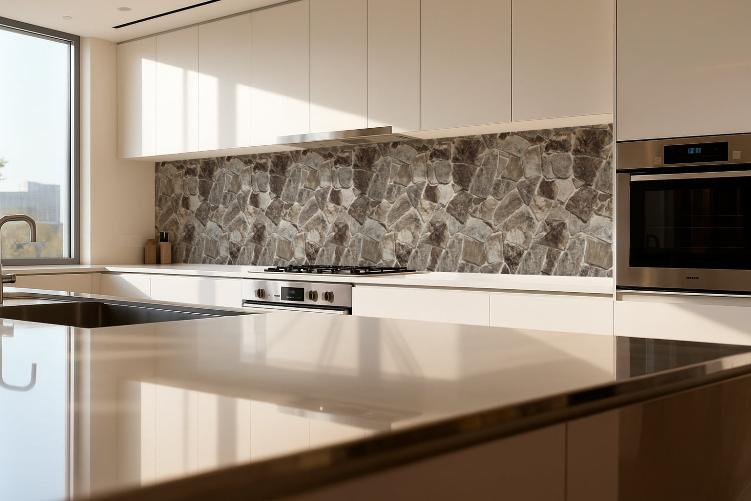 Küchenrückwand Steinoptik