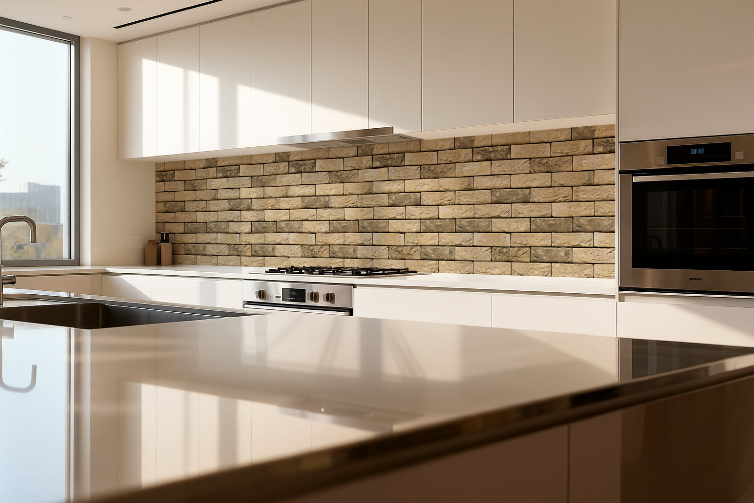 Küchenrückwand Steinoptik