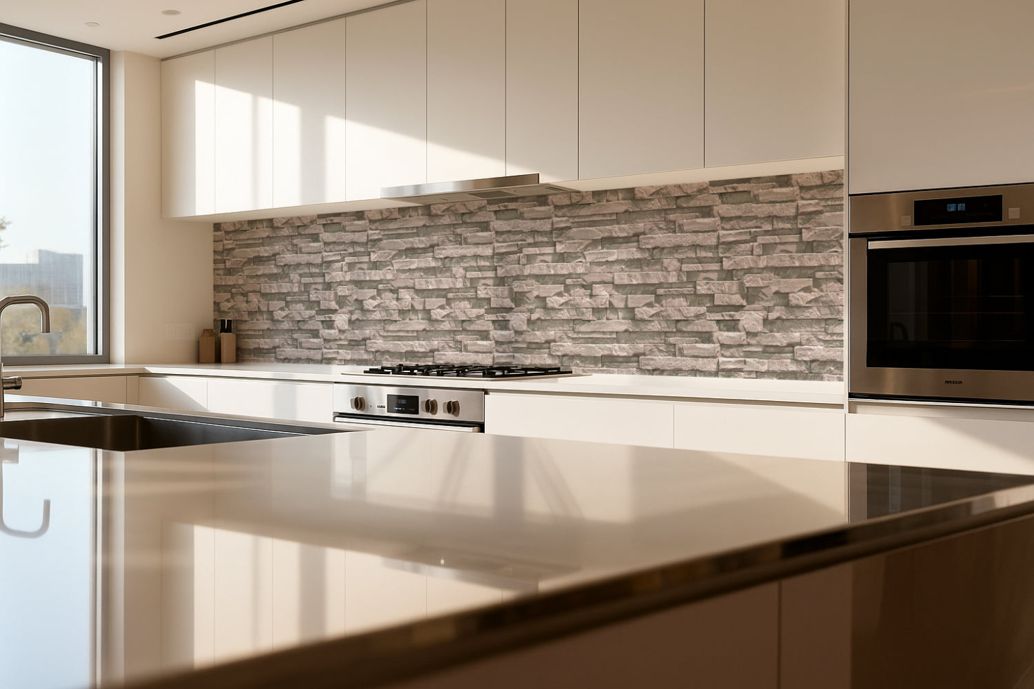 Küchenrückwand Steinoptik