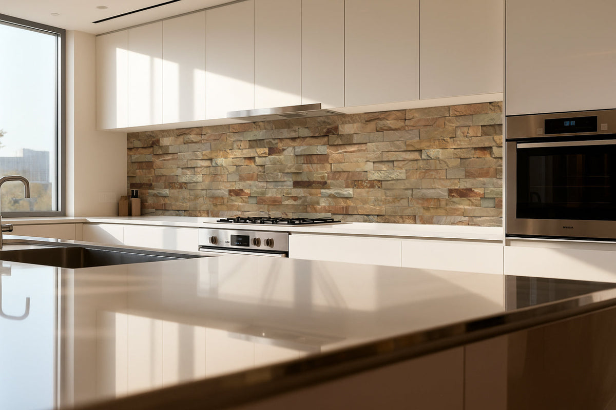 Küchenrückwand Steinoptik