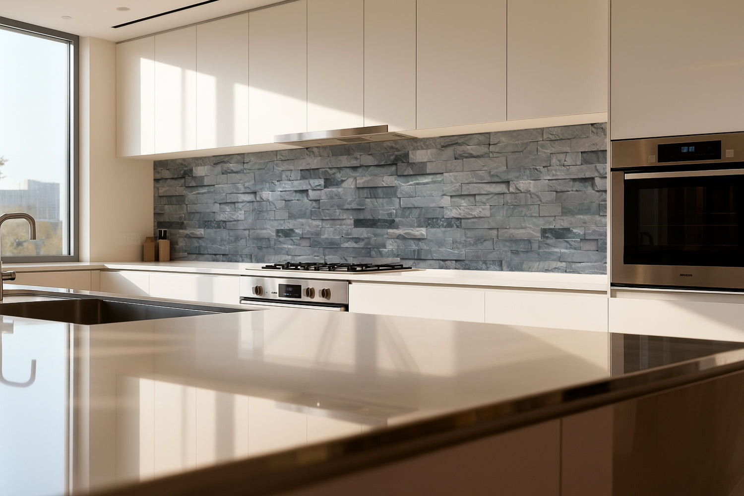 Küchenrückwand Steinoptik