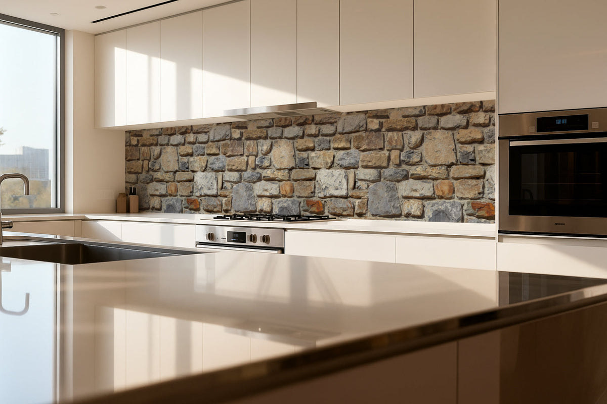 Küchenrückwand Steinoptik