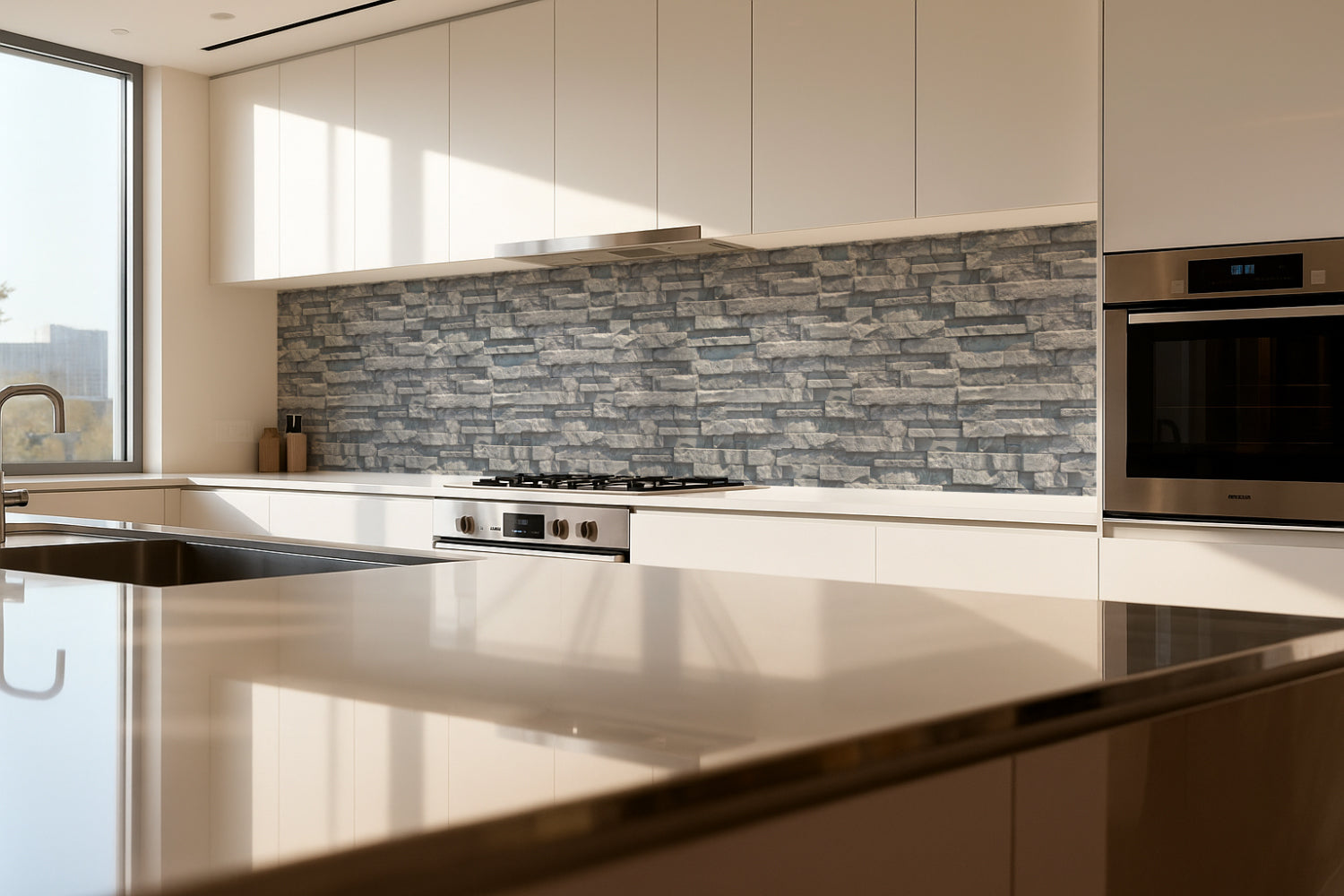 Küchenrückwand Steinoptik