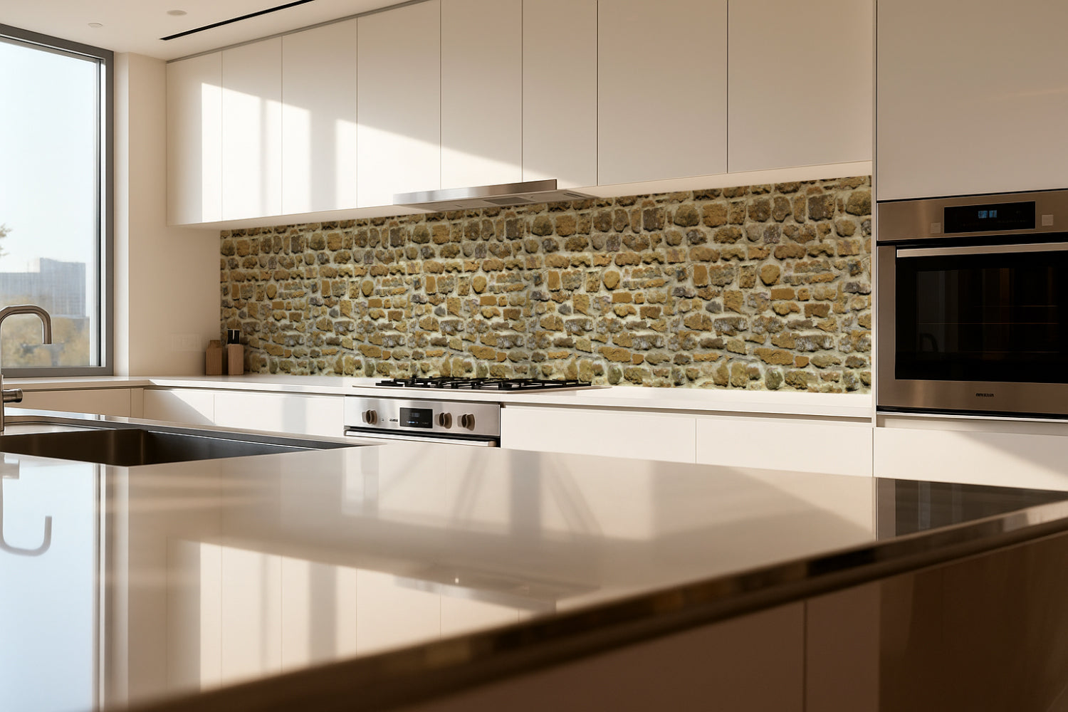 Küchenrückwand Steinoptik