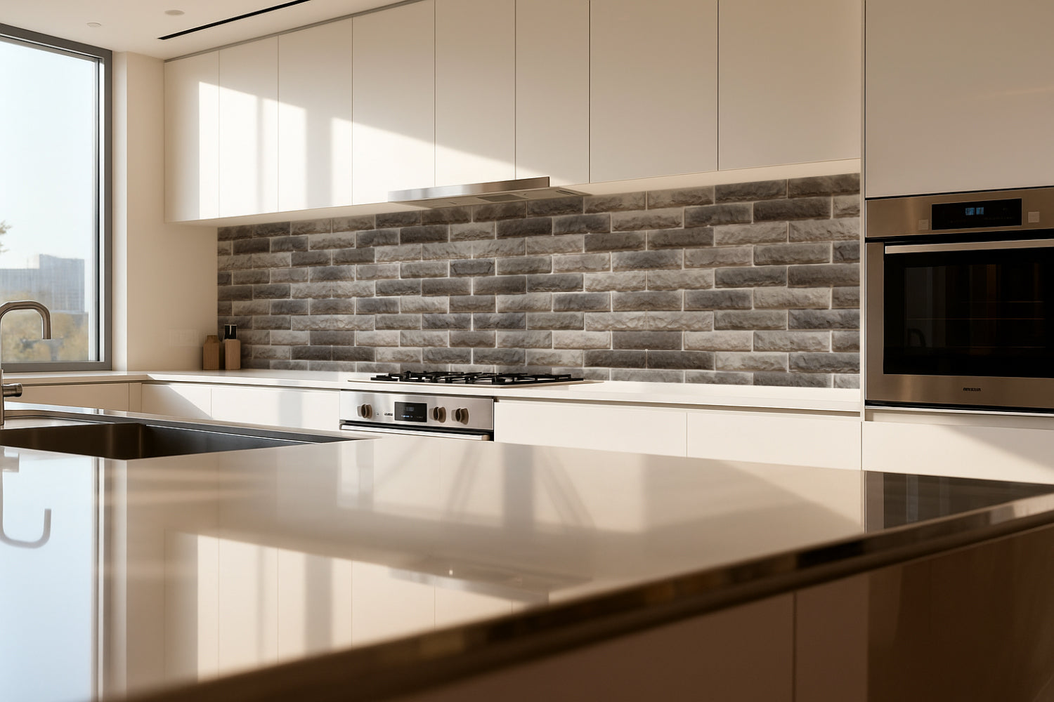 Küchenrückwand Steinoptik