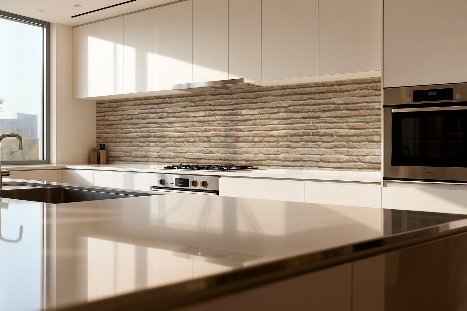 Küchenrückwand Steinoptik