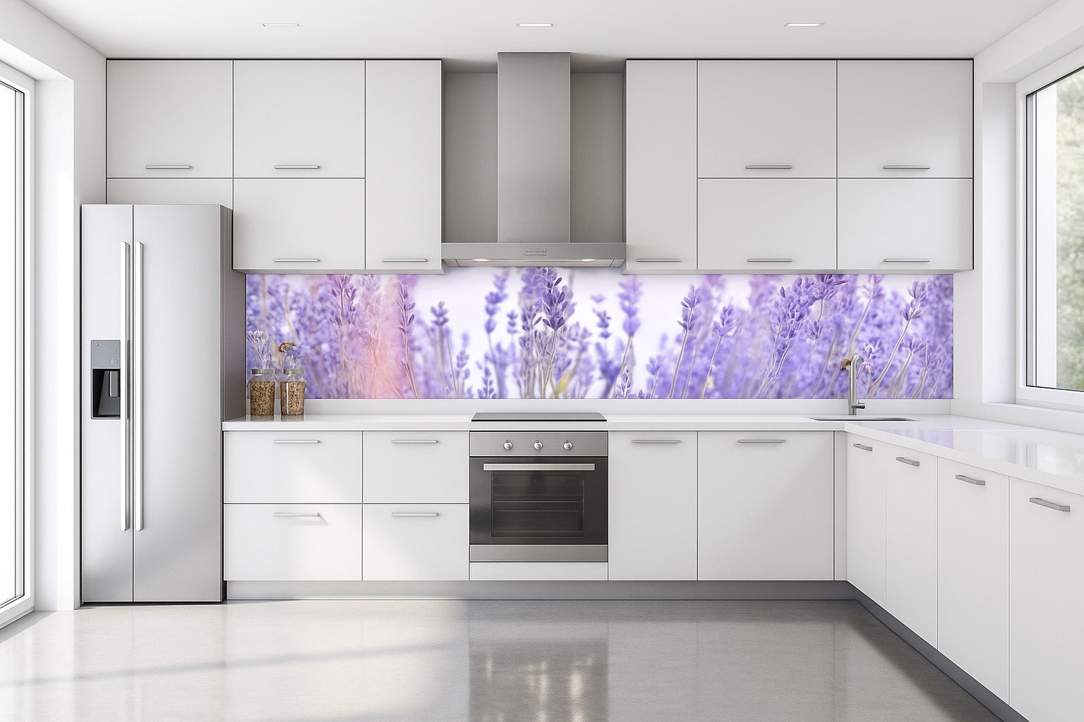 Küchenrückwand Lavendel
