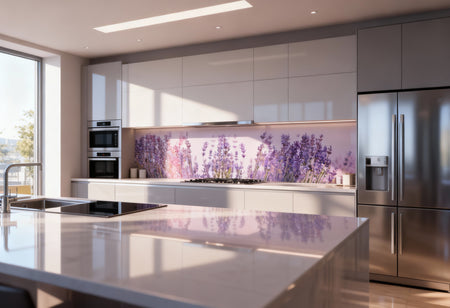 Küchenrückwand Lavendel