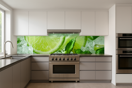 Küchenrückwand Limette & Minze