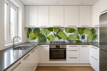 Küchenrückwand Limette & Wasser