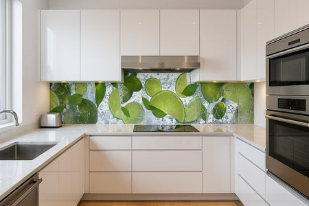 Küchenrückwand Limette & Wasser