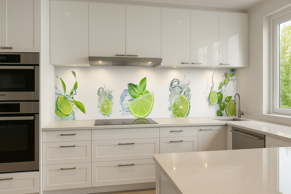 Küchenrückwand Limetten