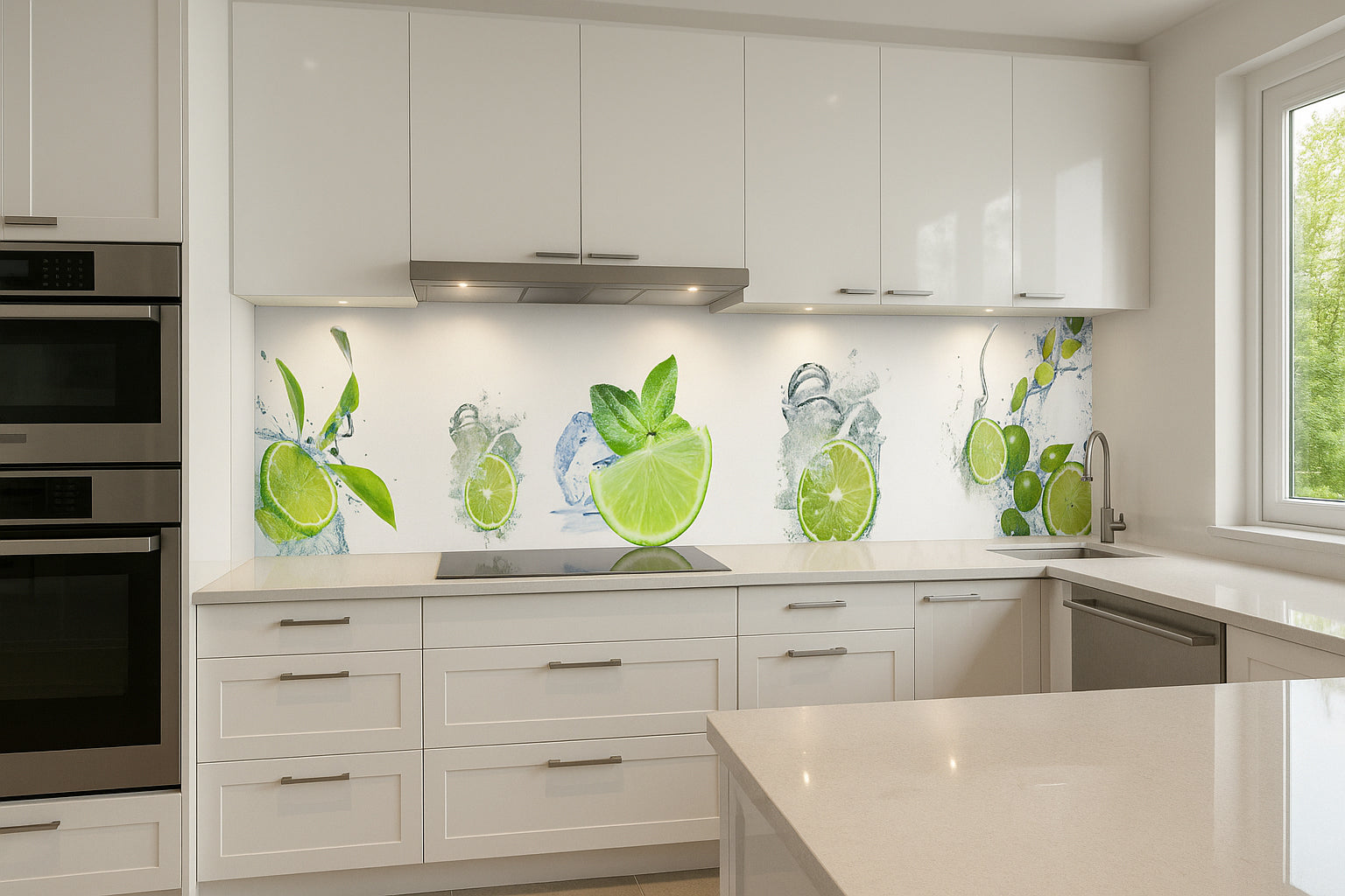 Küchenrückwand Limetten