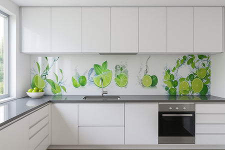 Küchenrückwand Limetten