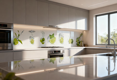 Küchenrückwand Limetten