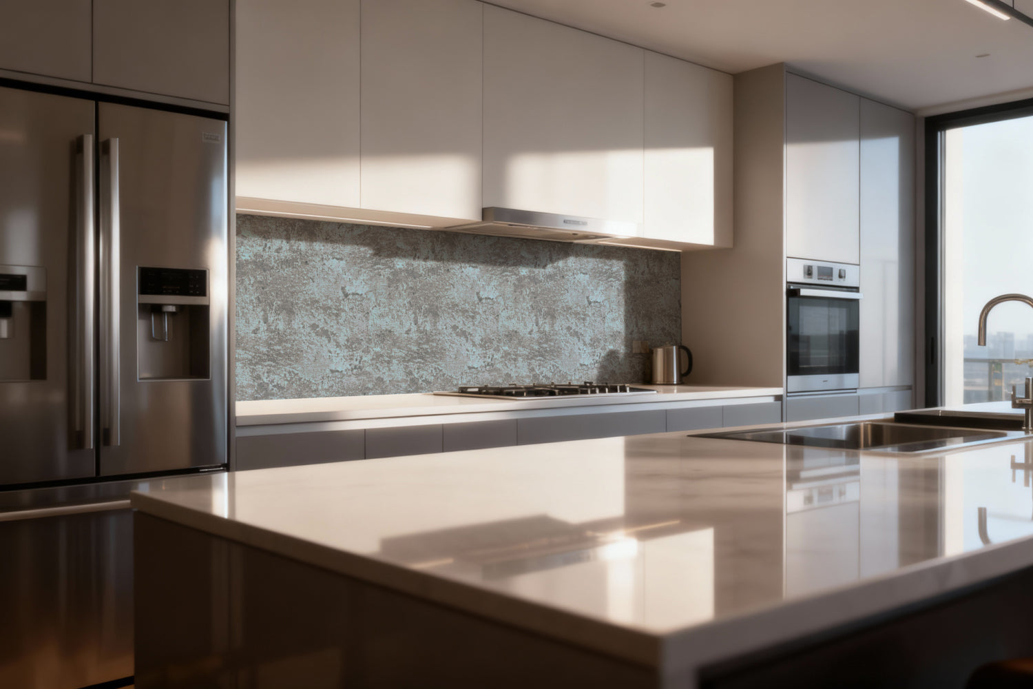 Küchenrückwand Betonoptik