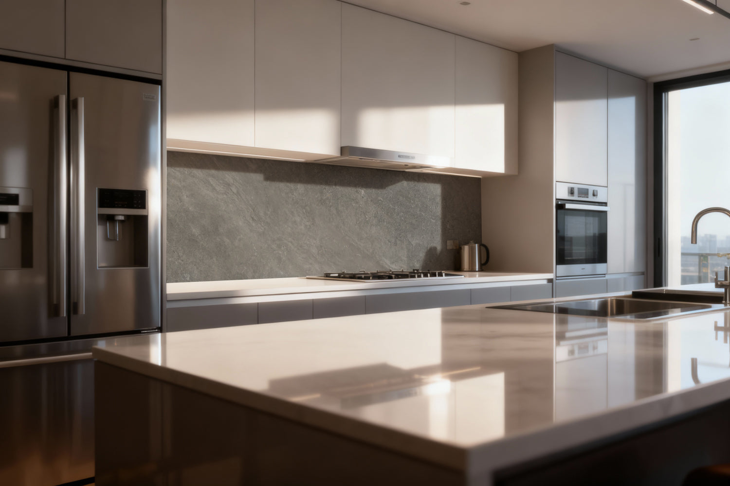 Küchenrückwand Betonoptik