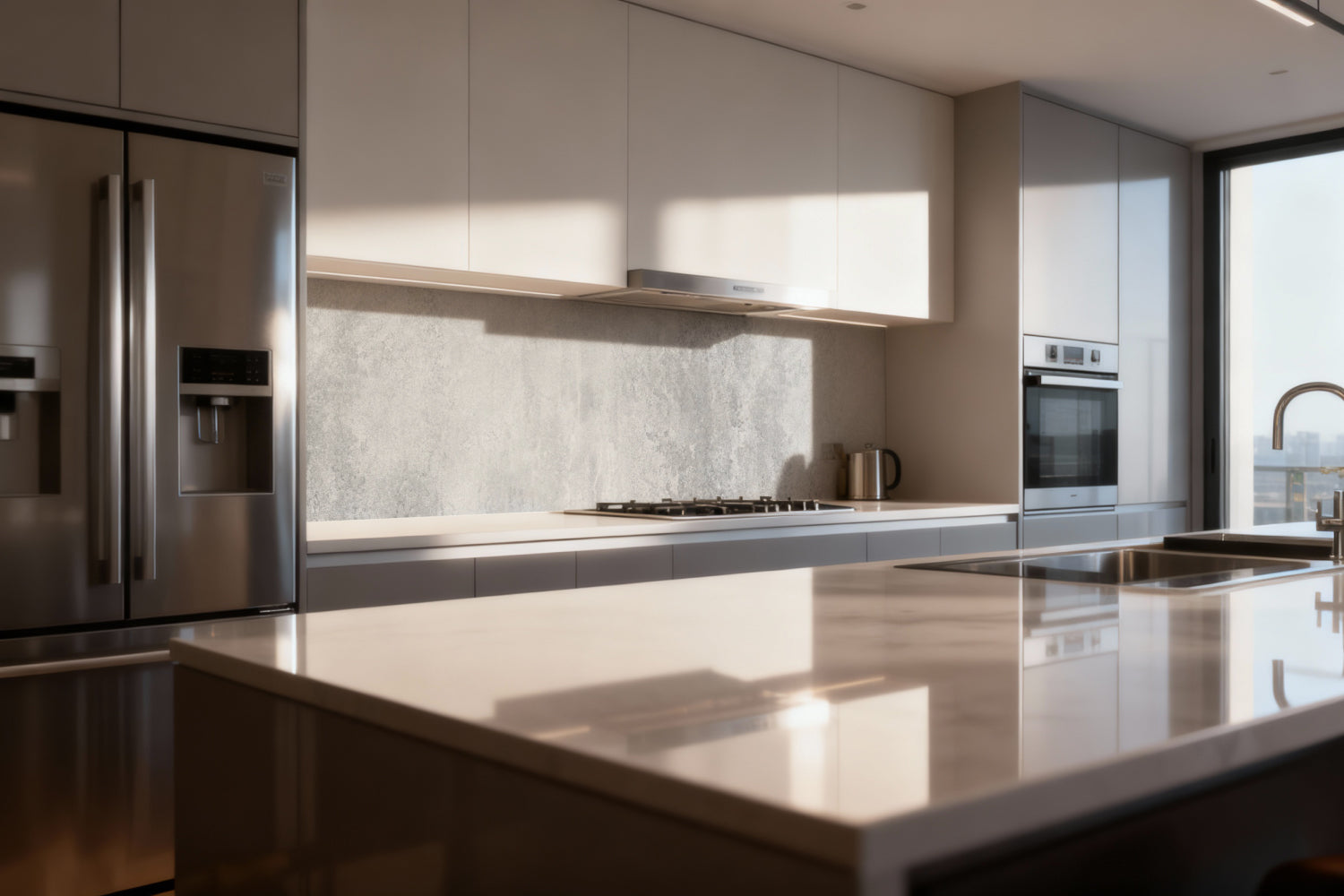 Küchenrückwand Betonoptik