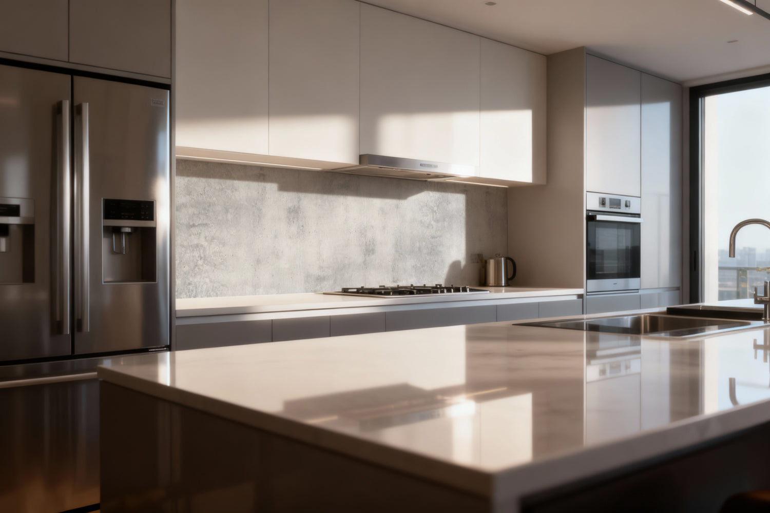 Küchenrückwand Betonoptik