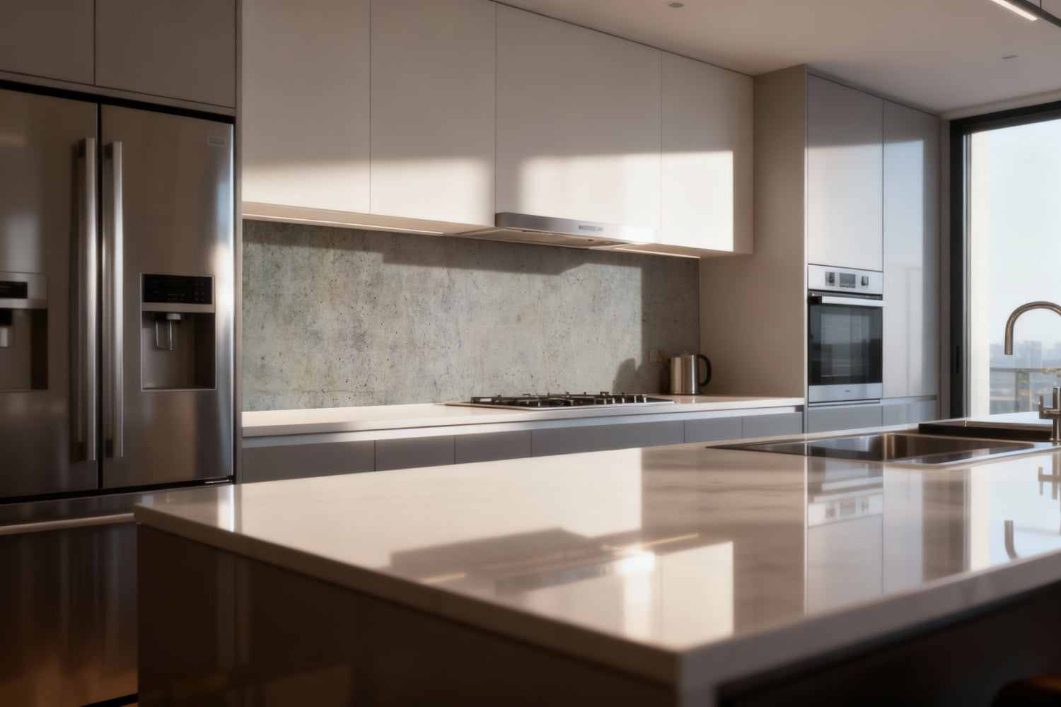 Küchenrückwand Betonoptik