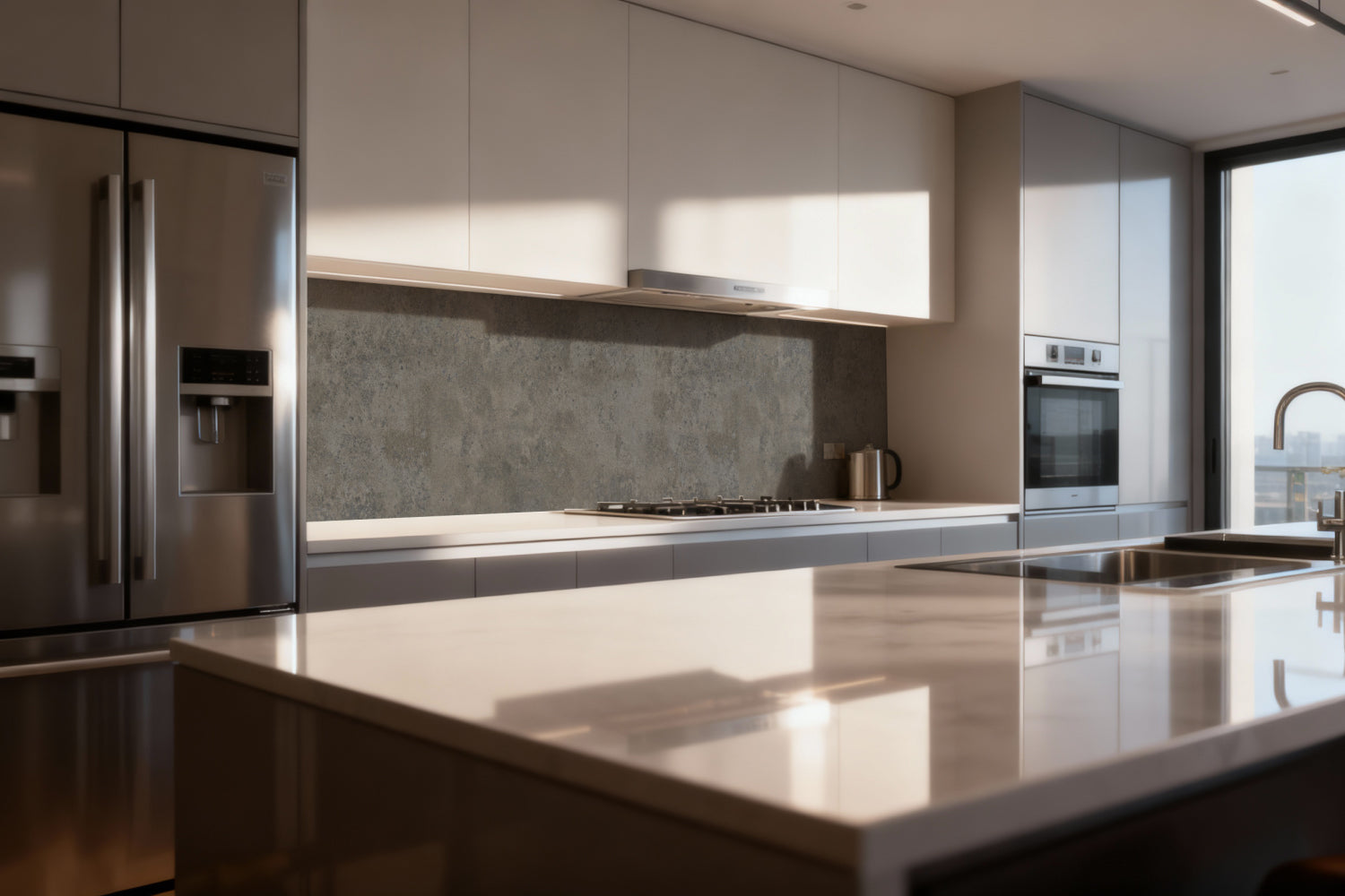 Küchenrückwand Betonoptik