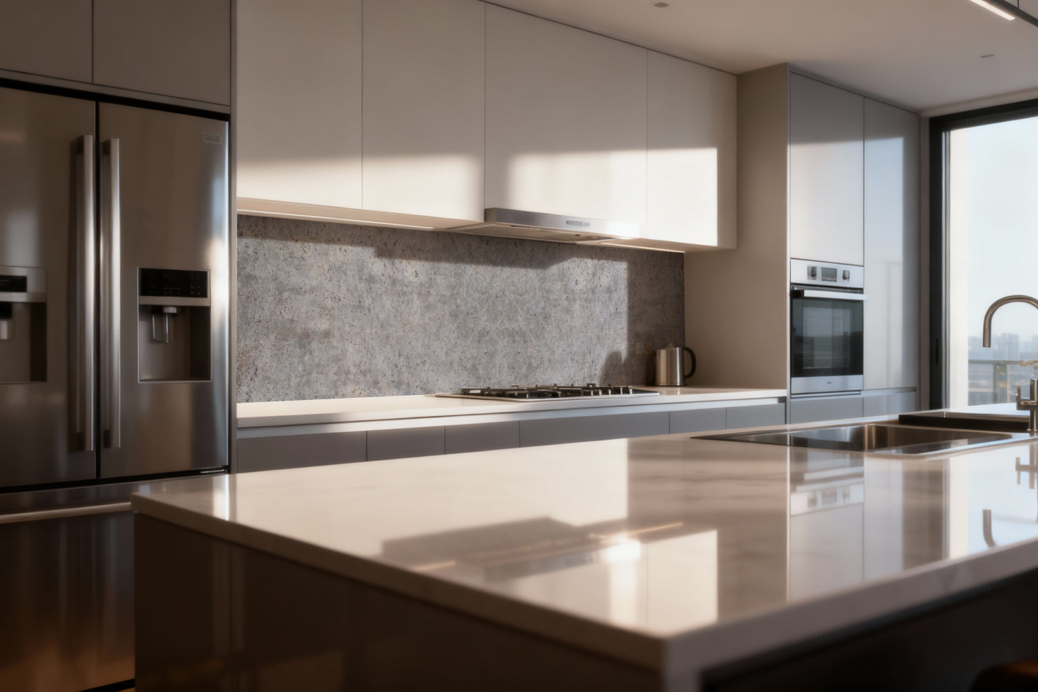 Küchenrückwand Betonoptik