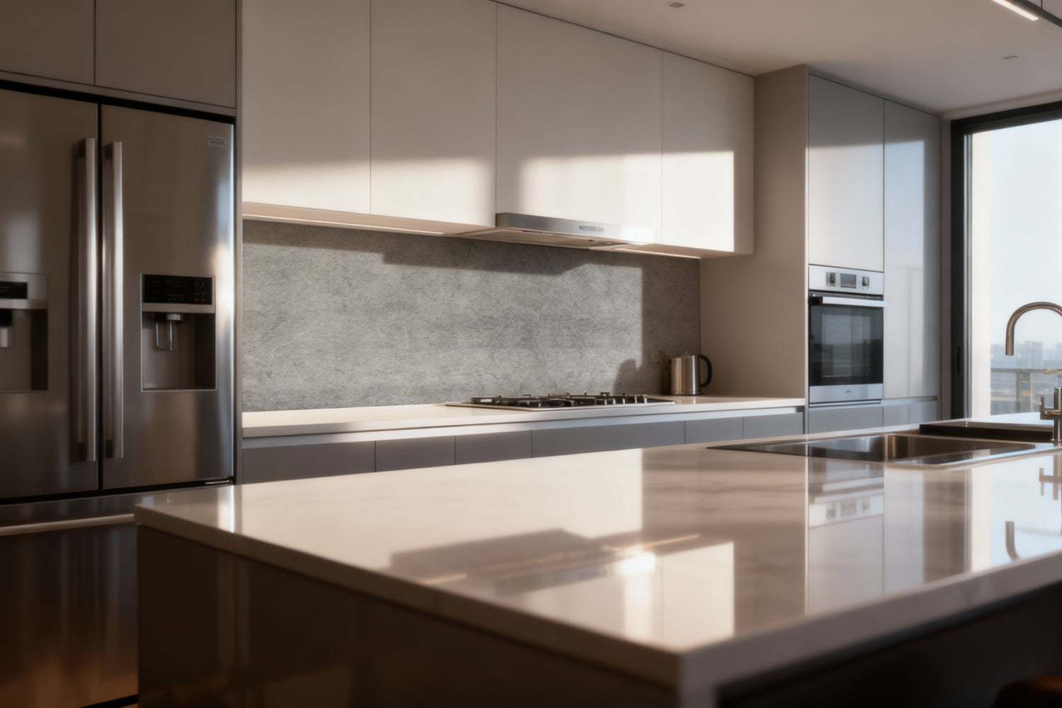 Küchenrückwand Betonoptik