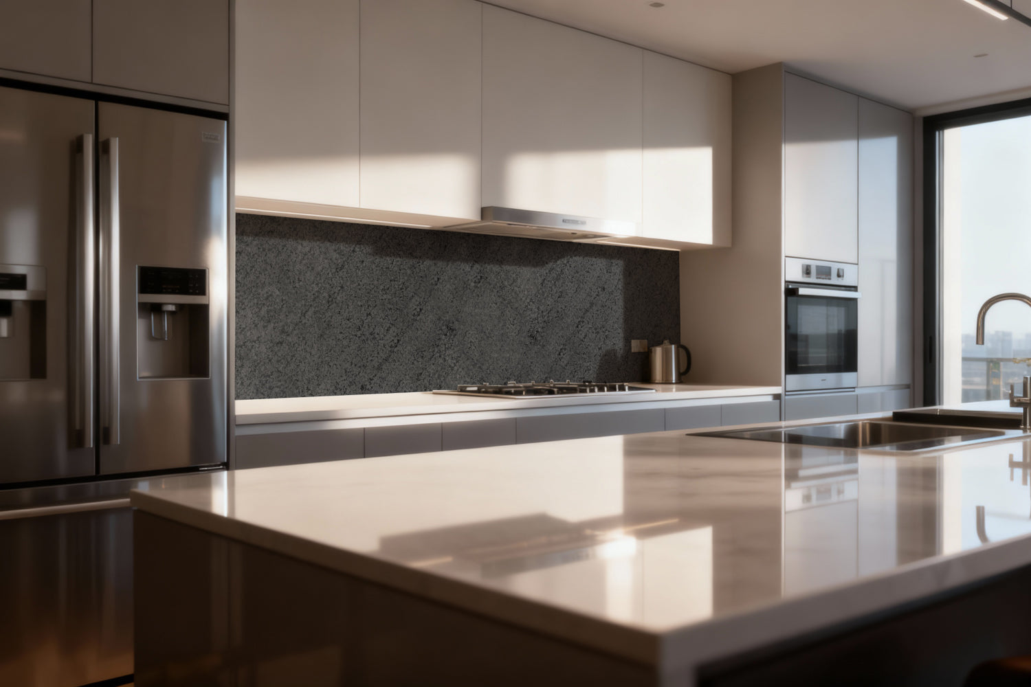 Küchenrückwand Betonoptik