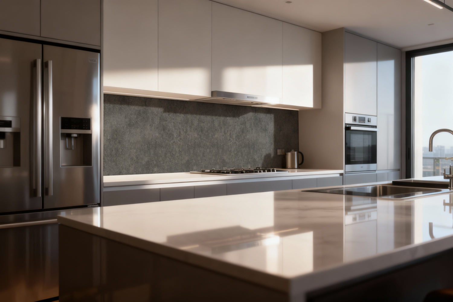 Küchenrückwand Betonoptik