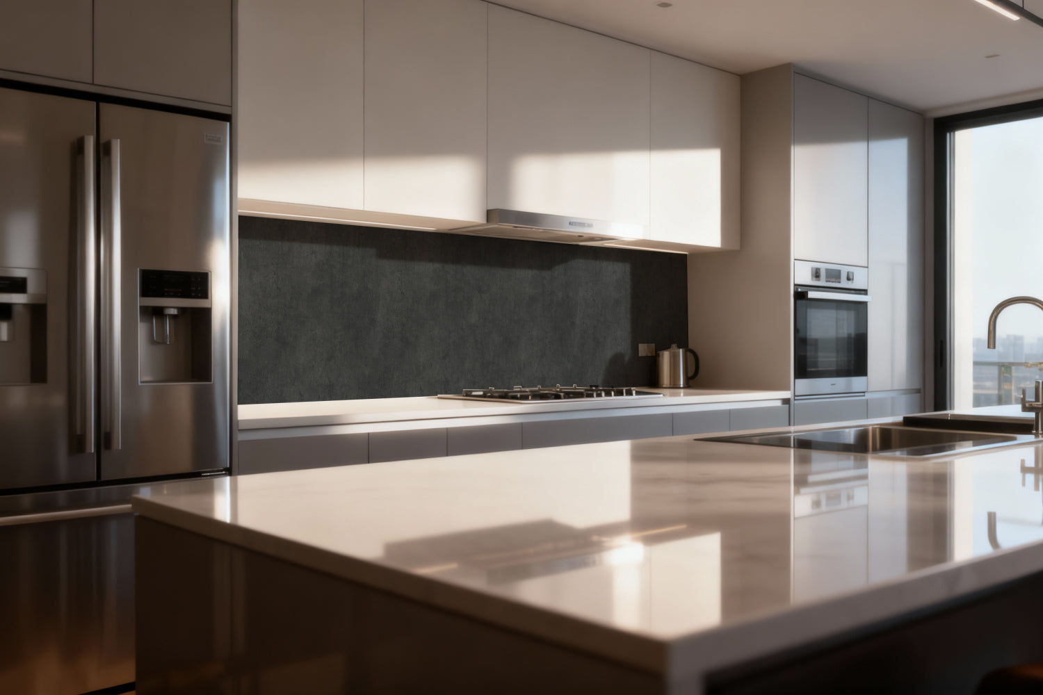 Küchenrückwand Betonoptik