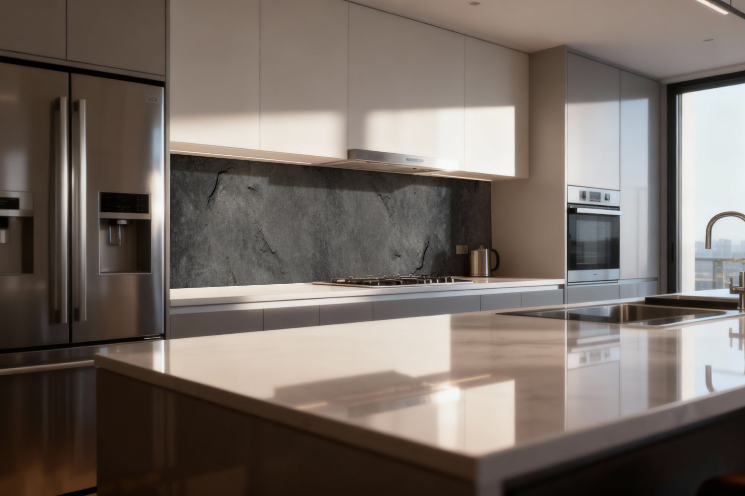 Küchenrückwand Betonoptik