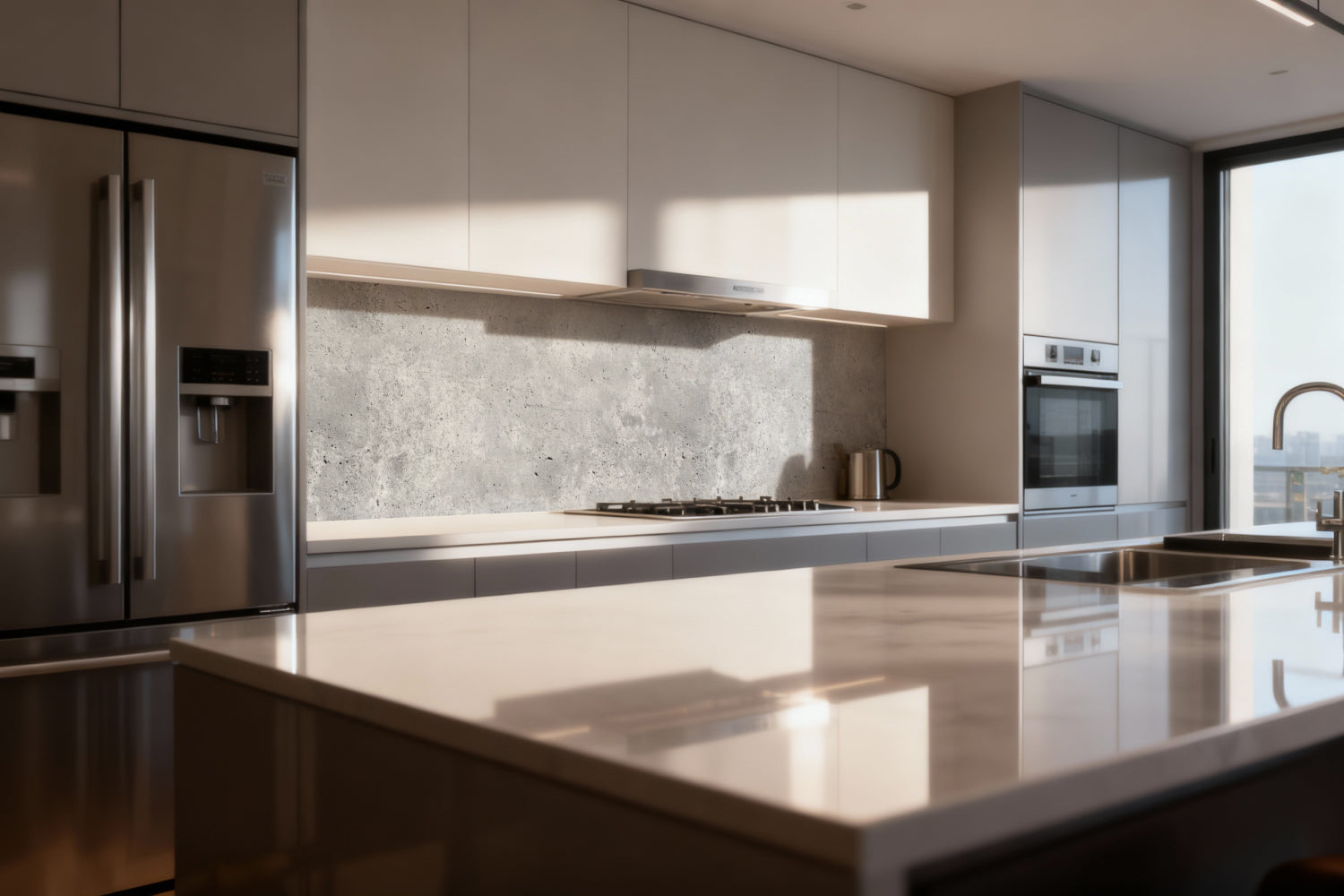 Küchenrückwand Betonoptik