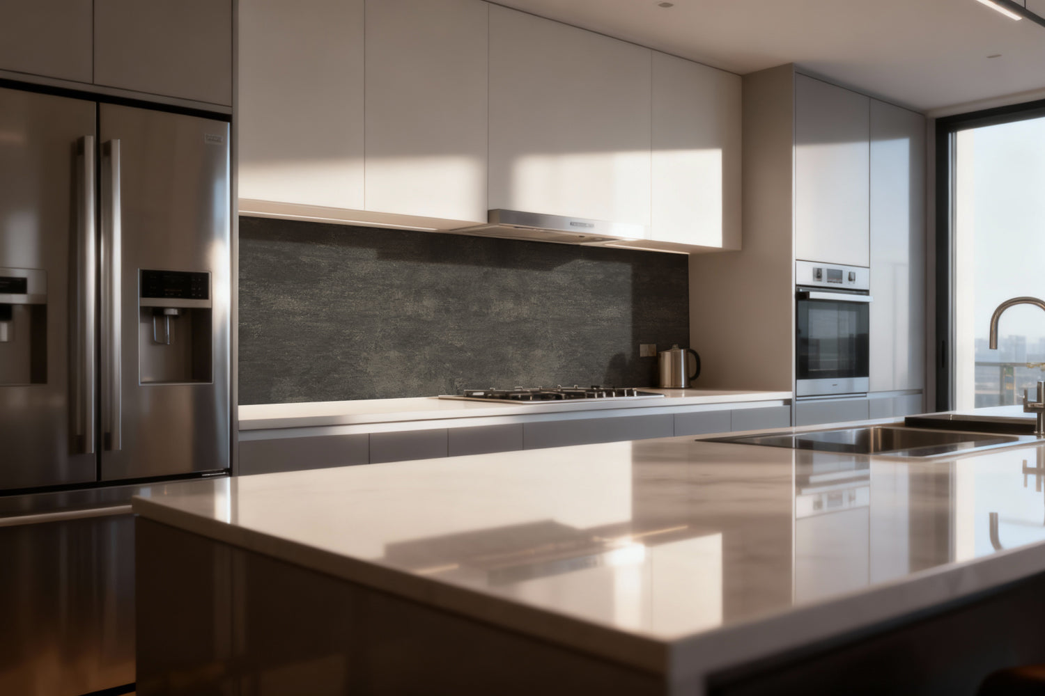 Küchenrückwand Betonoptik