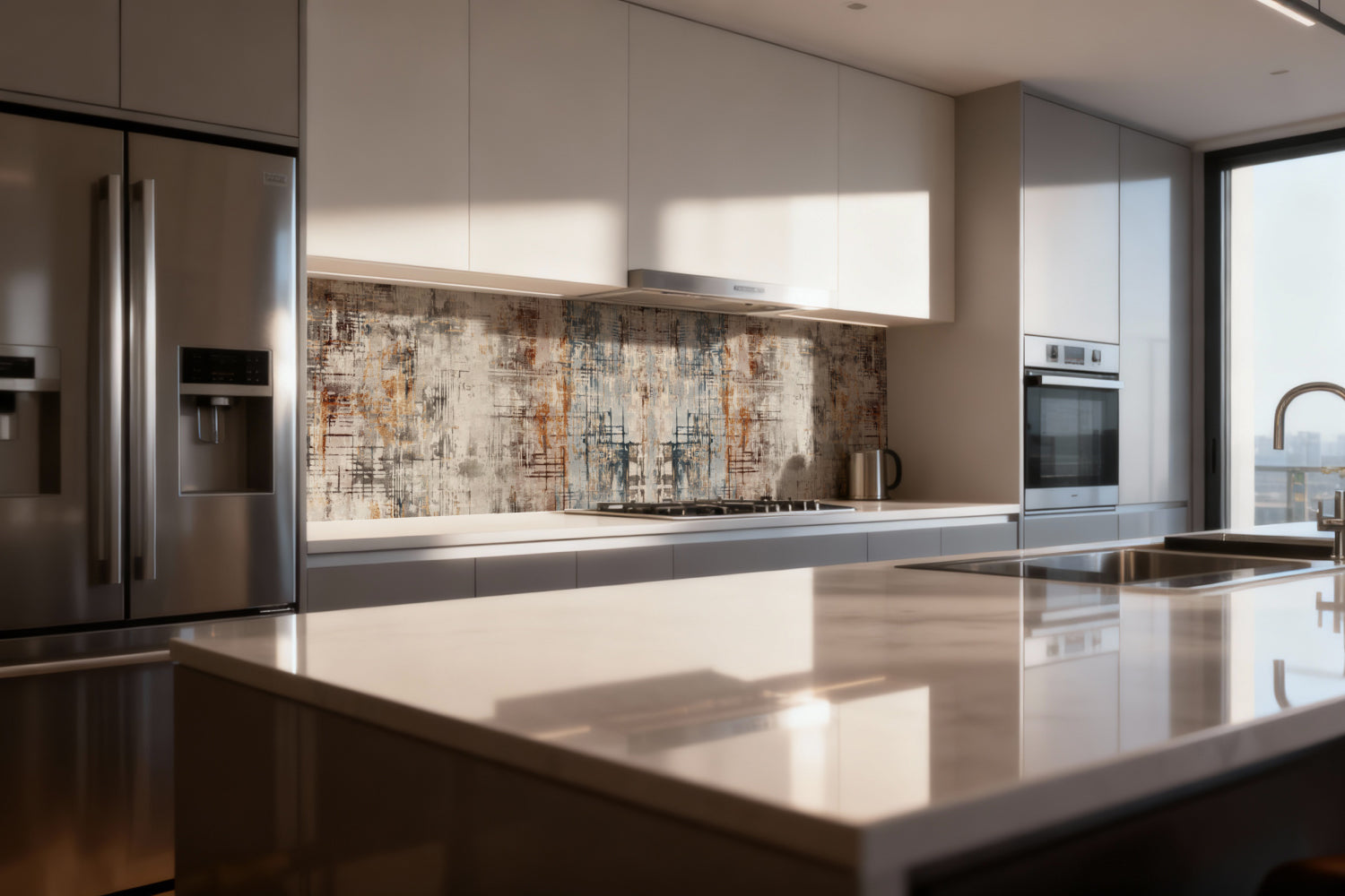 Küchenrückwand Betonoptik