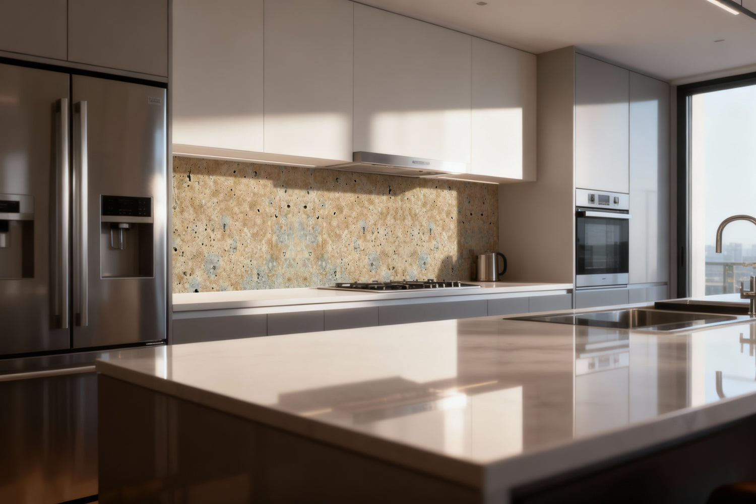 Küchenrückwand Betonoptik