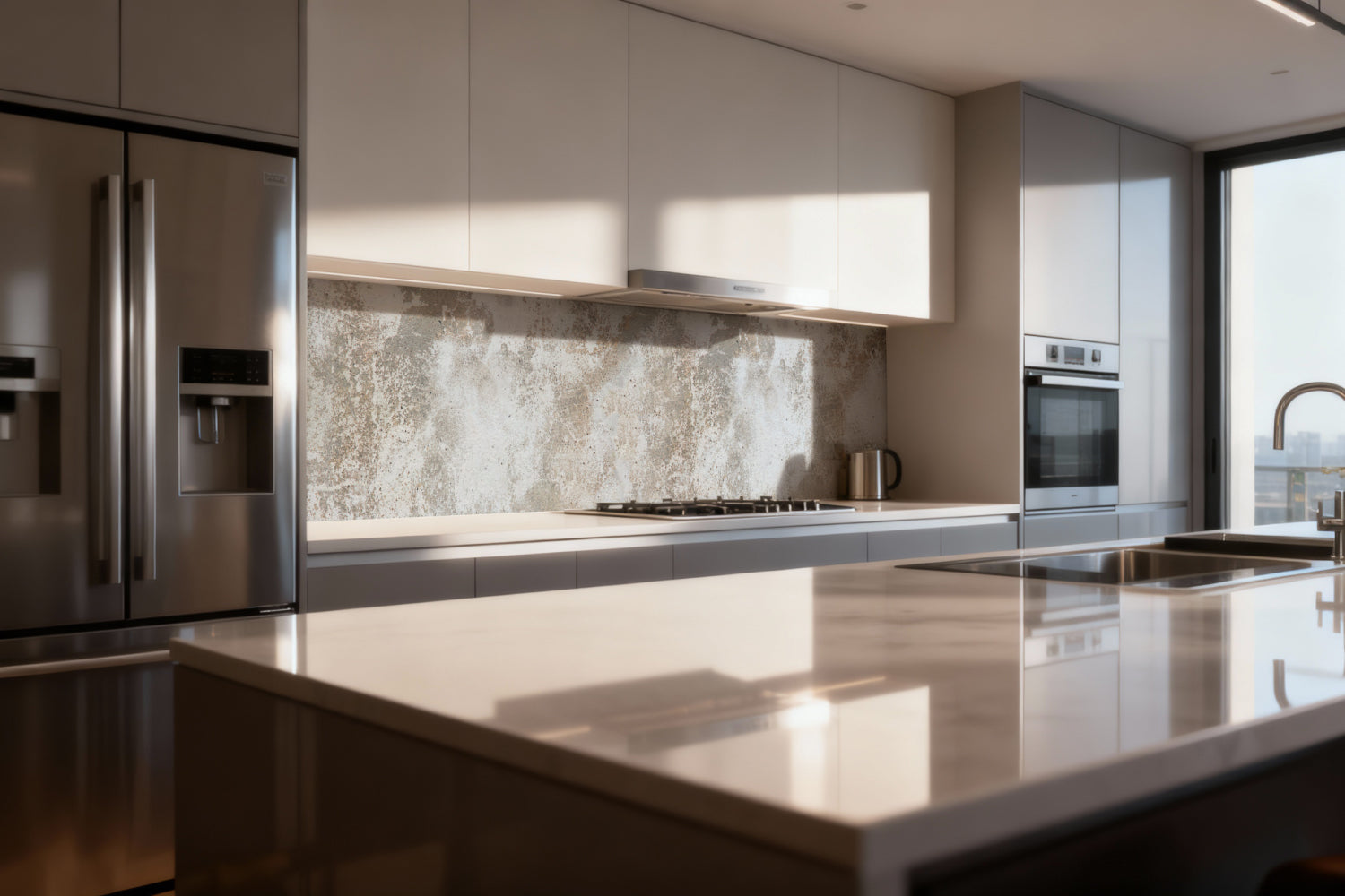 Küchenrückwand Betonoptik